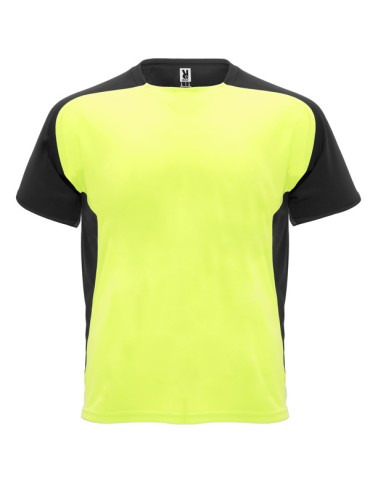 Dětský sportovní dres TEAM 1 - svítivě žlutá/černá