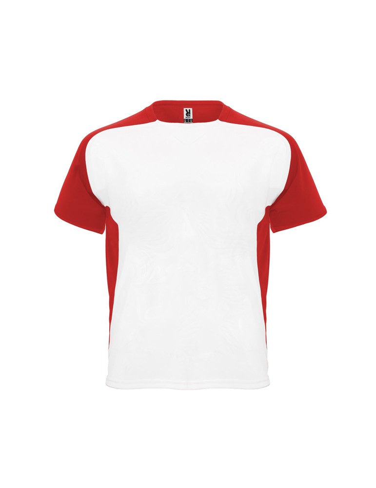Pánské sportovní tričko TEAM 1- bílá/červená (0160)