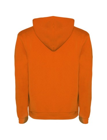 Pánská mikina s logem a nápisem - oranžová