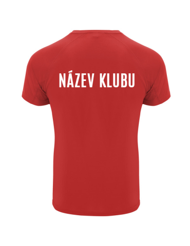 Dětské funkční tričko s potiskem  červená