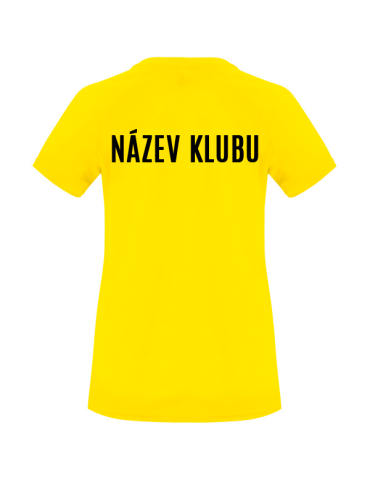 Dámské funkční tričko s potiskem - žlutá (03)