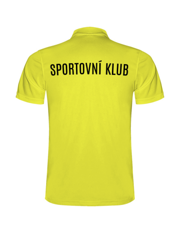 Polotriko s logem a názvem klubu - svítivě žlutá