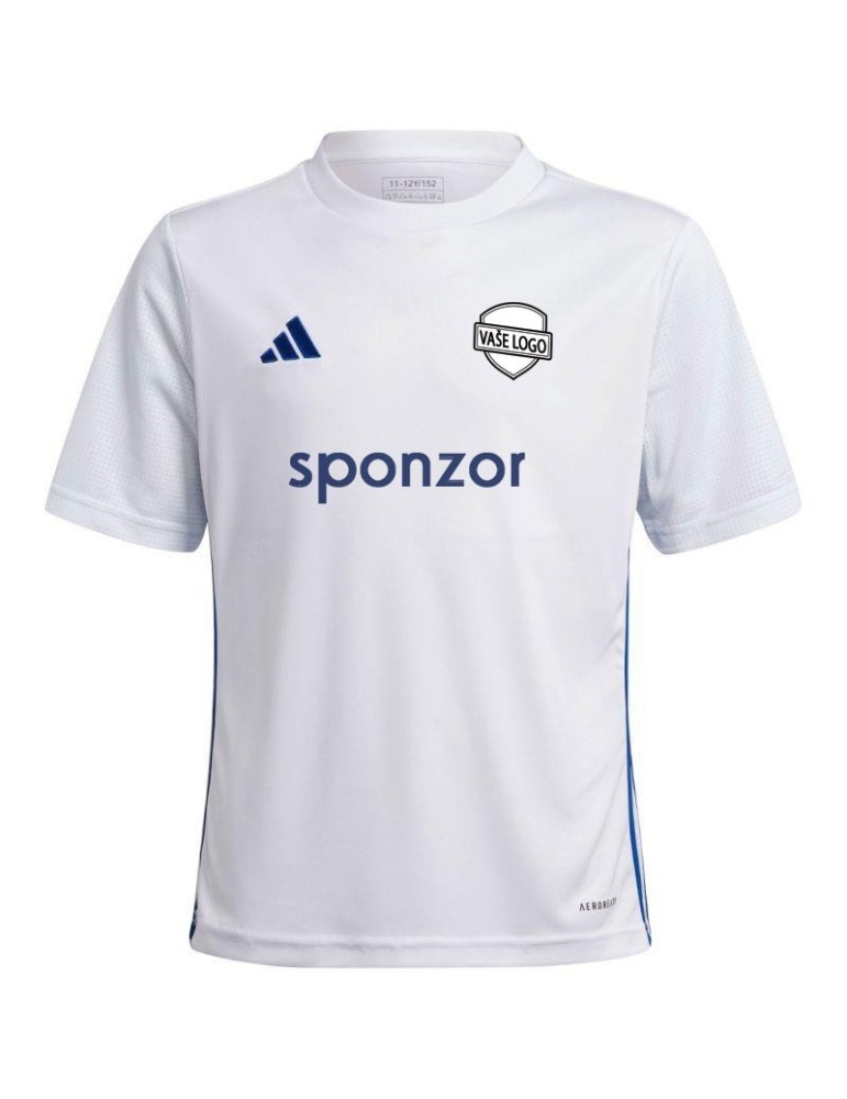 Dres adidas Tabela 23 JR (bílá-modrá)