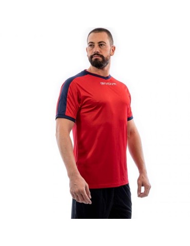 Dres Givova Revolution Interlock (červená-tm.modrá)