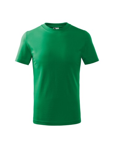 Tričko dětské Basic 138 středně zelená