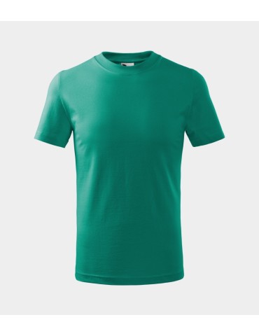 Tričko dětské Basic 138 emerald